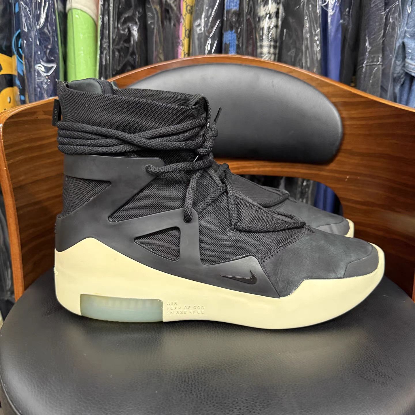 Nike Fear of God × Nike Air Skylon 2 Black White K15 Size US 10 / EU 43 - 4 Thumbnail