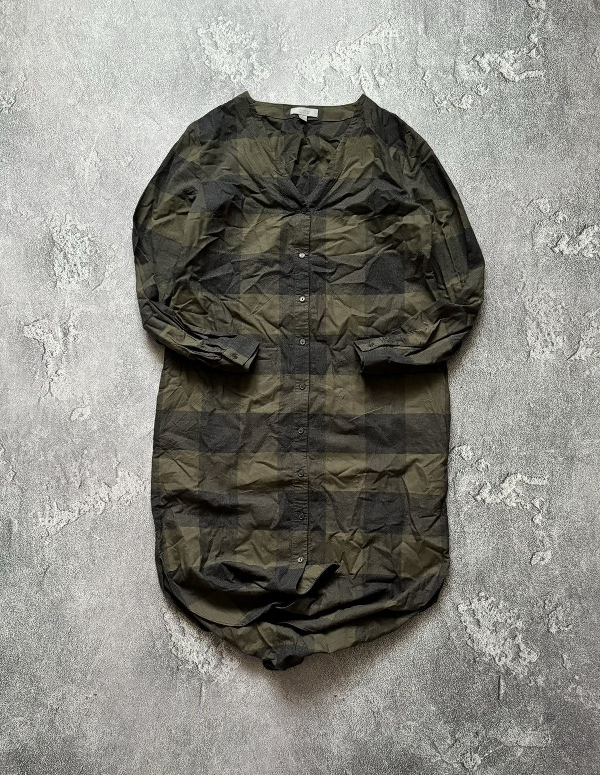 Cos × Designer COS 36 checkered dress long sleeve button up Size XS / US 0-2 / IT 36-38 - 1 Thumbnail