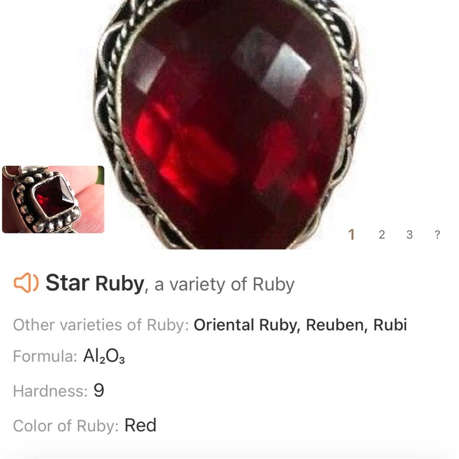 Handmade Handcrafted beaded Czech glass Pearl genuine ruby necklace Size ONE SIZE - 12 Thumbnail