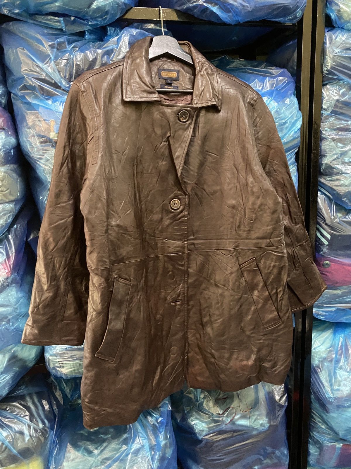 Coach Vintage Coach XS Brown Leather Car Coat Made of 100% Leather Size US XS / EU 42 / 0 - 3 Thumbnail