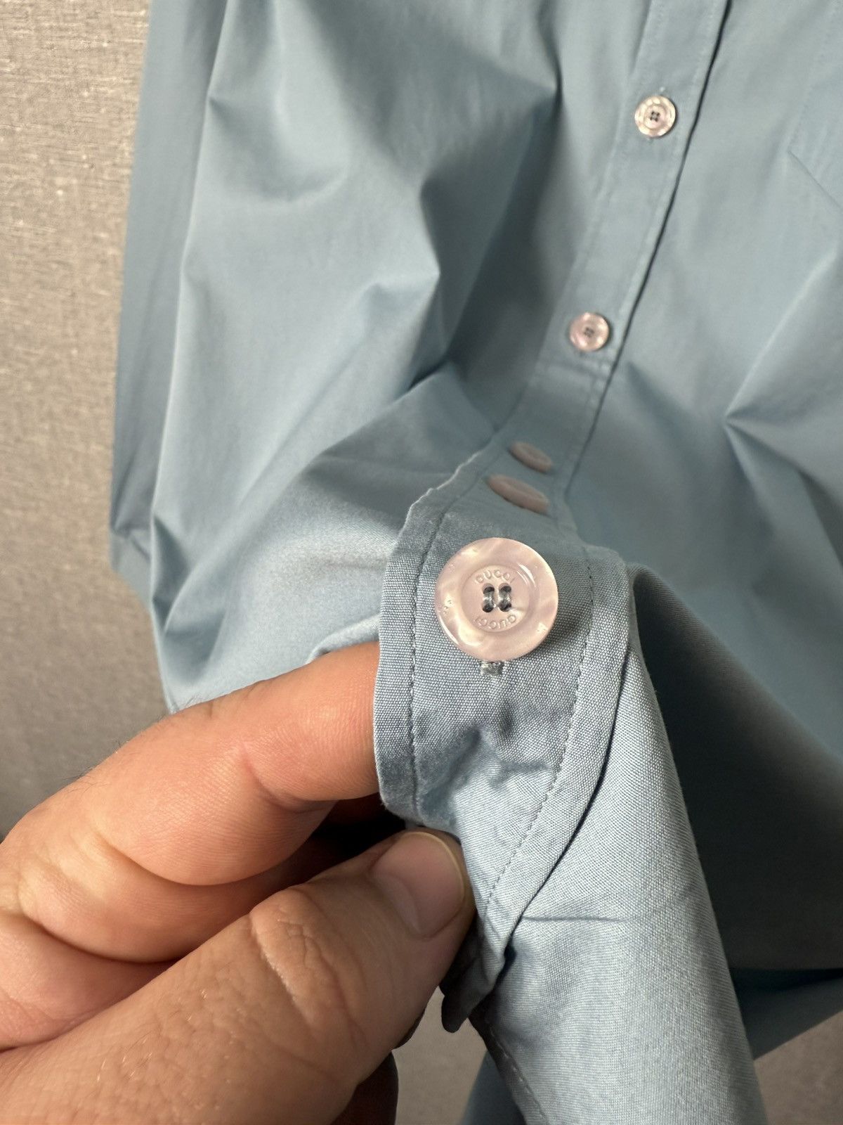Gucci Gucci Uniforms Men’s Button Up Long Sleeve Shirt Size L Size US L / EU 52-54 / 3 - 6 Thumbnail