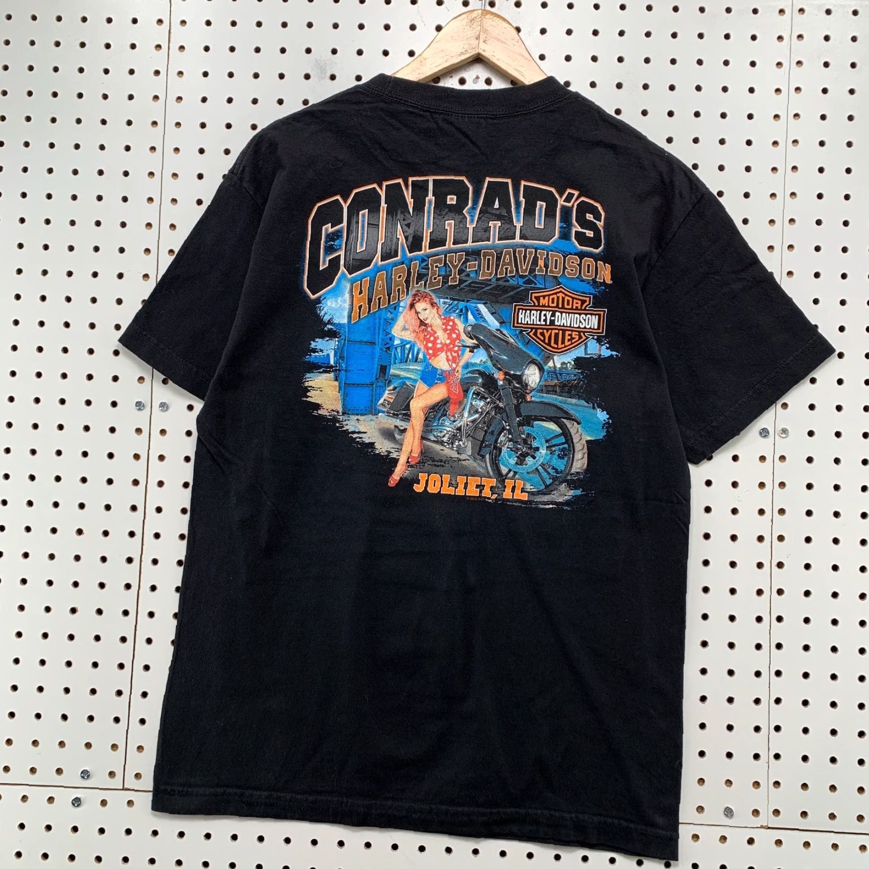 Harley Davidson VINTAGE Harley-Davidson Eagle Shirt Men M Black Graphic Print Crew Neck Short Sleeve T-Shirt United States 2000s Motorcycle Biker Bird 90s Mens Size US M / EU 48-50 / 2 - 2 Thumbnail