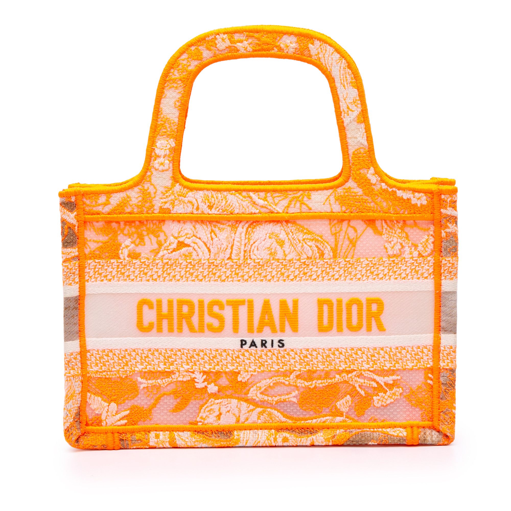 Dior Dior Mini Canvas Embroidered Dioriviera Toile De Jouy Book Tote Size ONE SIZE - 1 Thumbnail