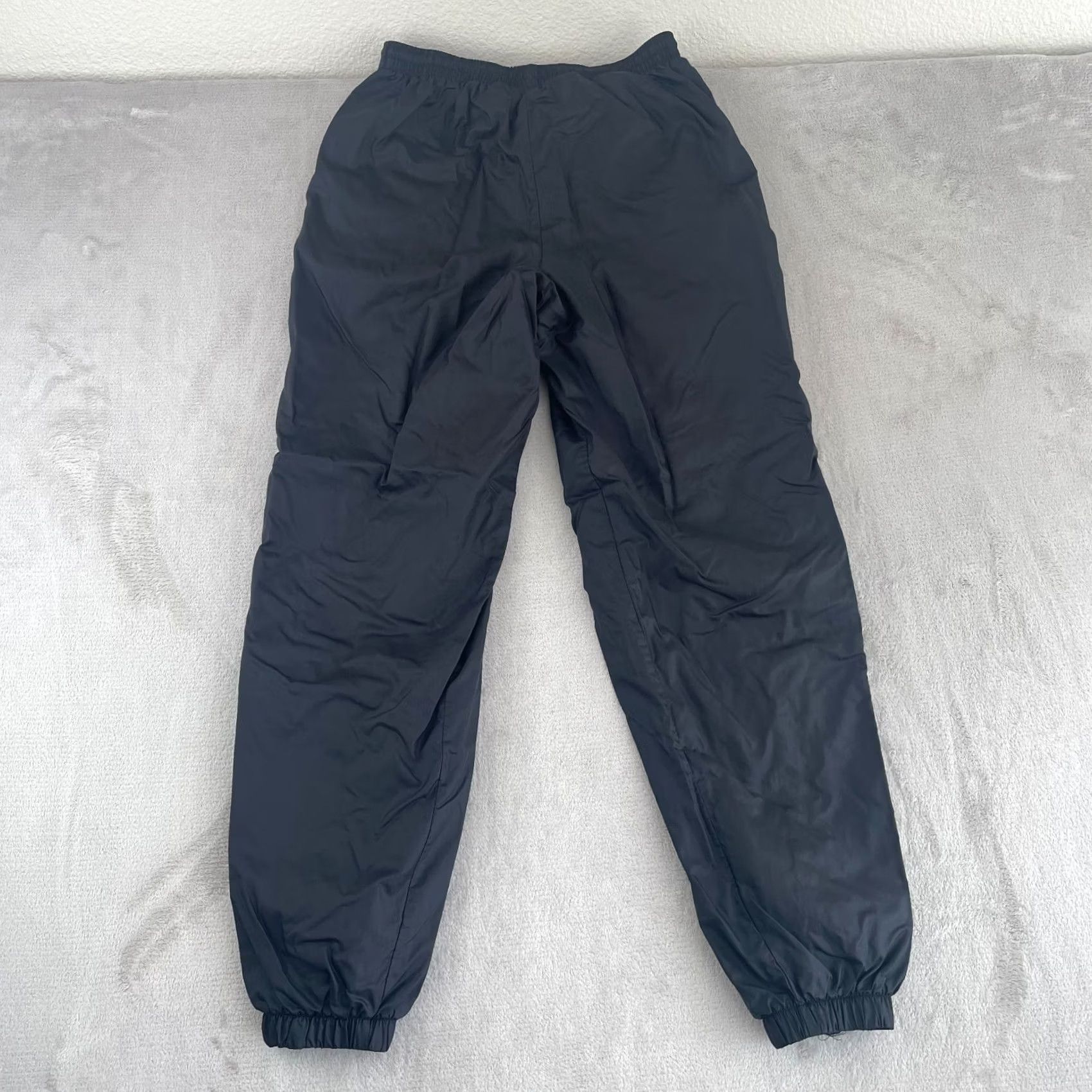 Nike Vintage Nike Track Pants Mens Medium Black Nylon Ankle Zip Lined 90s Swoosh Size US 31 - 7 Thumbnail