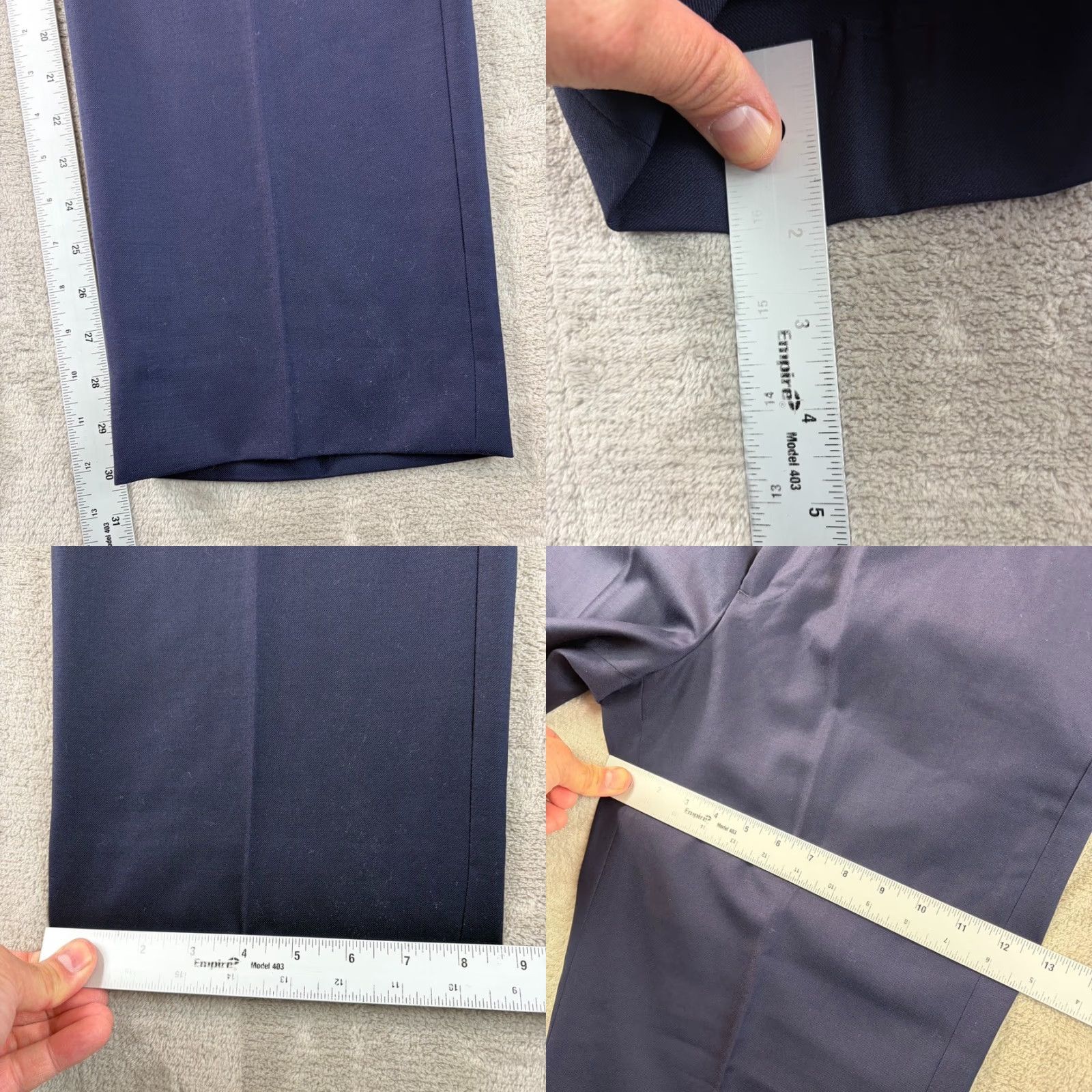 Brooks Brothers VINTAGE Brooks Brothers Suit Men 46L Navy Wool 2 Piece Navy Wool Pants 34x30.5 USA Mens 46 Regular Formal Business Size 46R - 10 Thumbnail