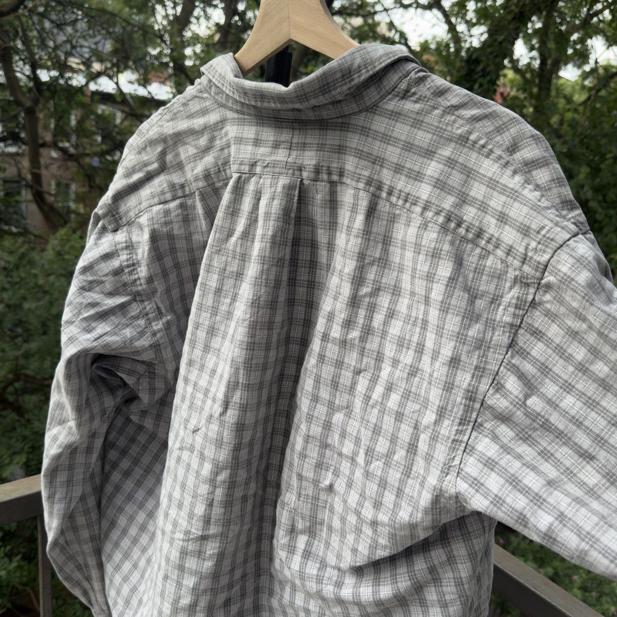 Vintage Polo Ralph Lauren Gray Plaid Shirt Skater Faded ERD Grunge Size US L / EU 52-54 / 3 - 5 Thumbnail