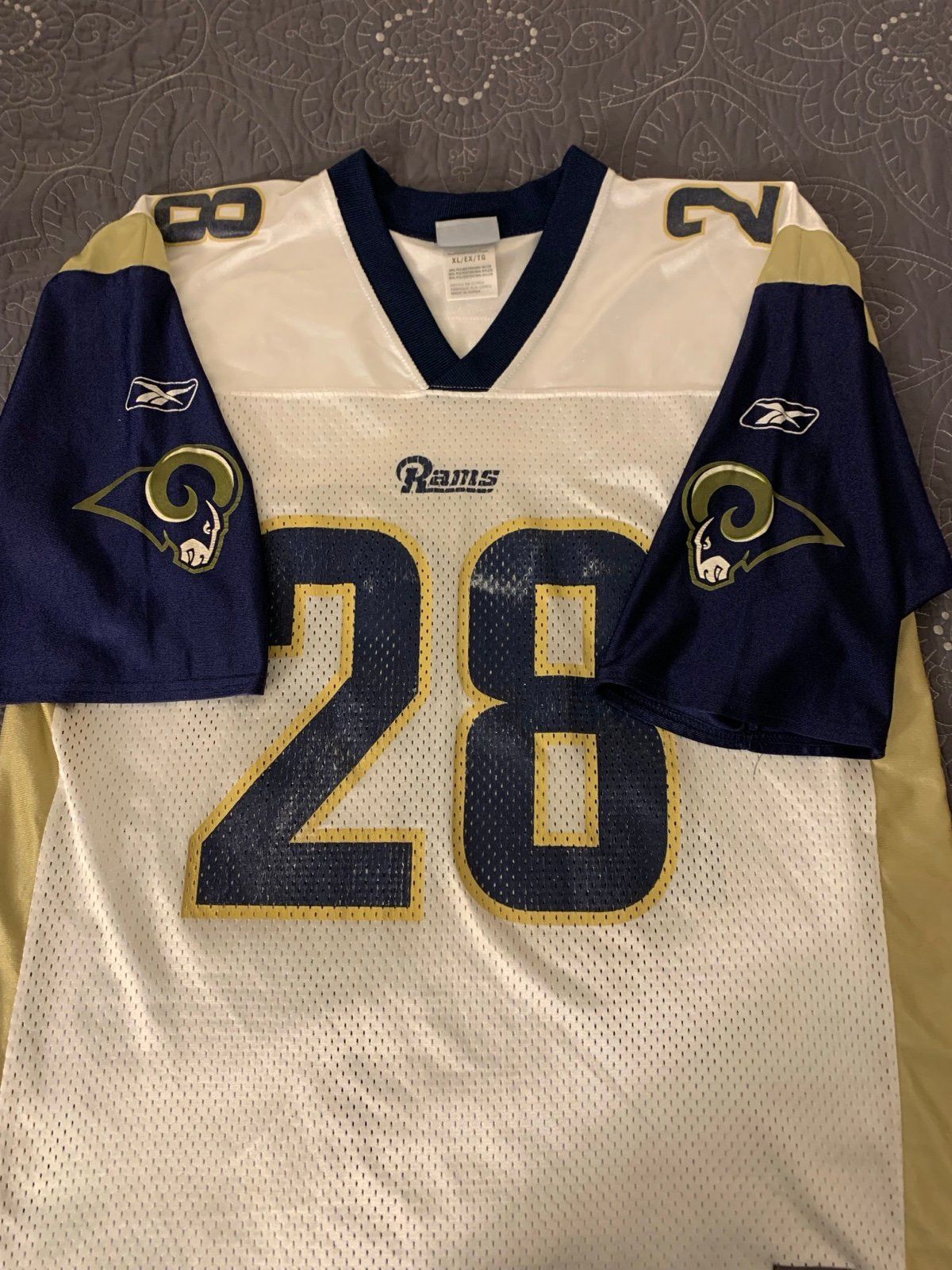 Reebok Vintage St. Louis Rams Marshall Faulk Jersey 28 Size US XL / EU 56 / 4 - 6 Thumbnail