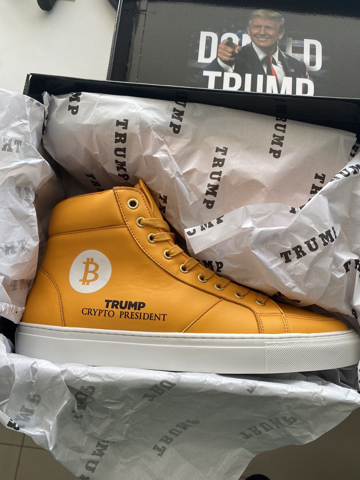 Donald Trump Donald J Trump Bitcoin Crypto President Size US 11 / EU 44 - 1 Thumbnail
