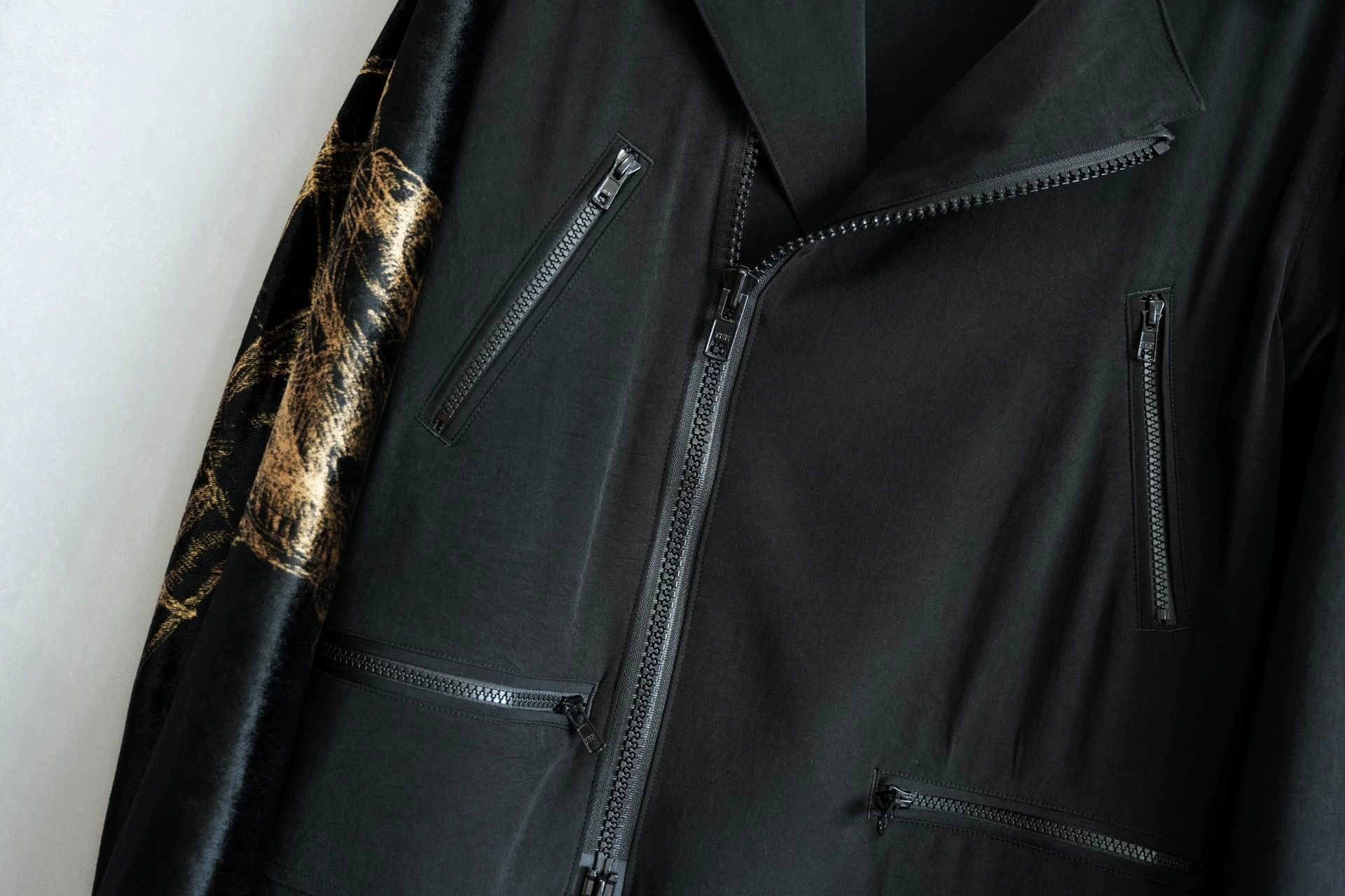 Yohji Yamamoto Yohji Yamamoto 20SS Velvet Triacetate Floral Moto Coat Size US S / EU 44-46 / 1 - 6 Thumbnail