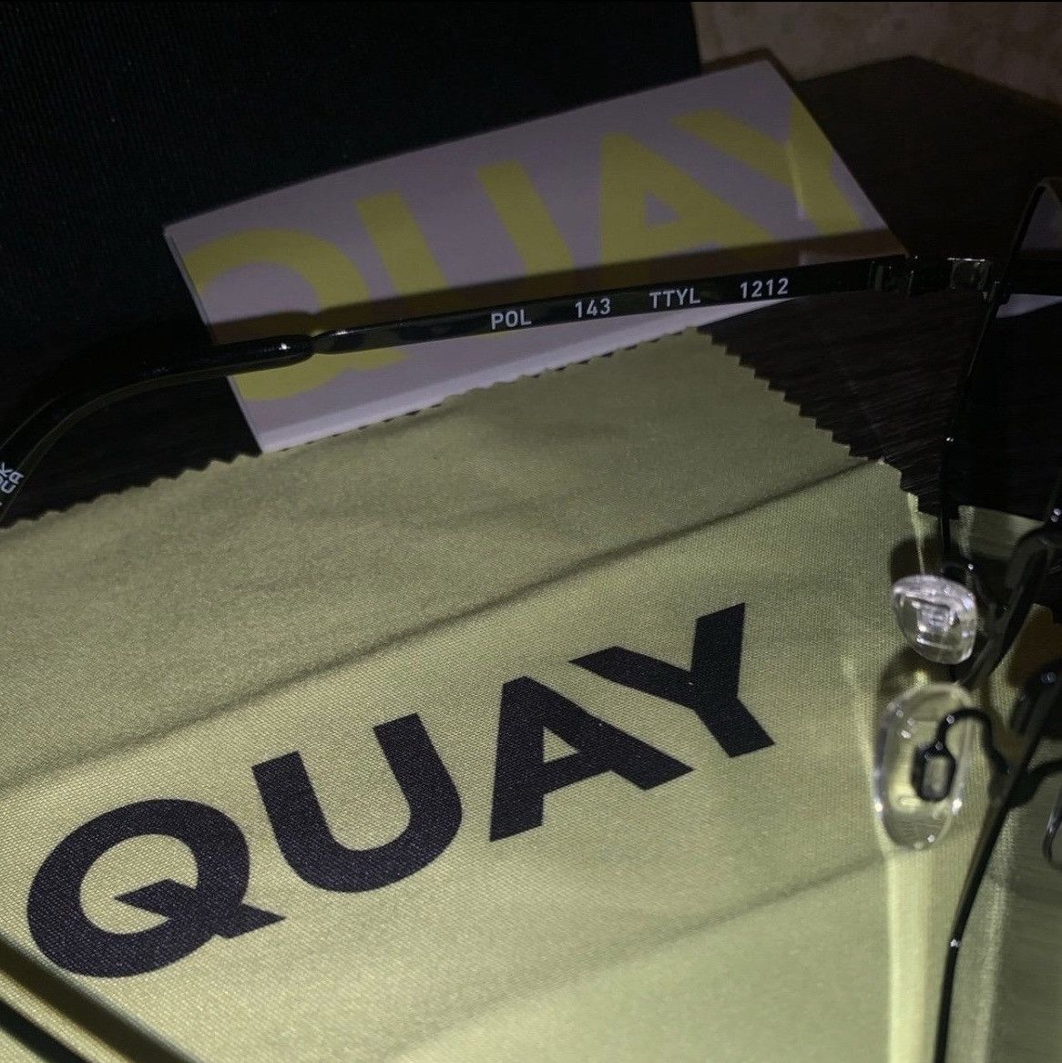 Quay NIB Quay "TTYL POLARIZED" square black frame/ black polarize Size ONE SIZE - 13 Thumbnail