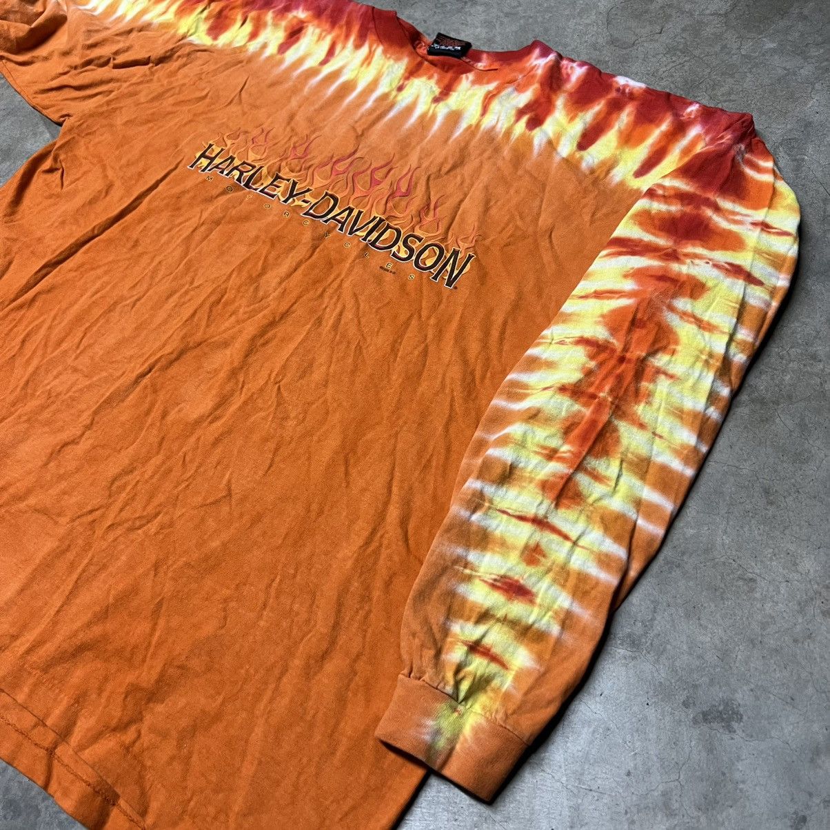 Harley Davidson × Vintage Vintage 2006 Harley Davidson 🇺🇸 Tie-Dye Long-Sleeve T-Shirt Size US XXL / EU 58 / 5 - 4 Thumbnail