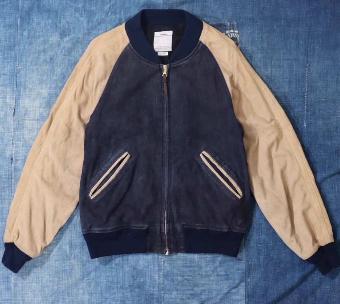 Visvim Visvim 18ss Varsity Jkt Suede IT Leather Jacket | Grailed
