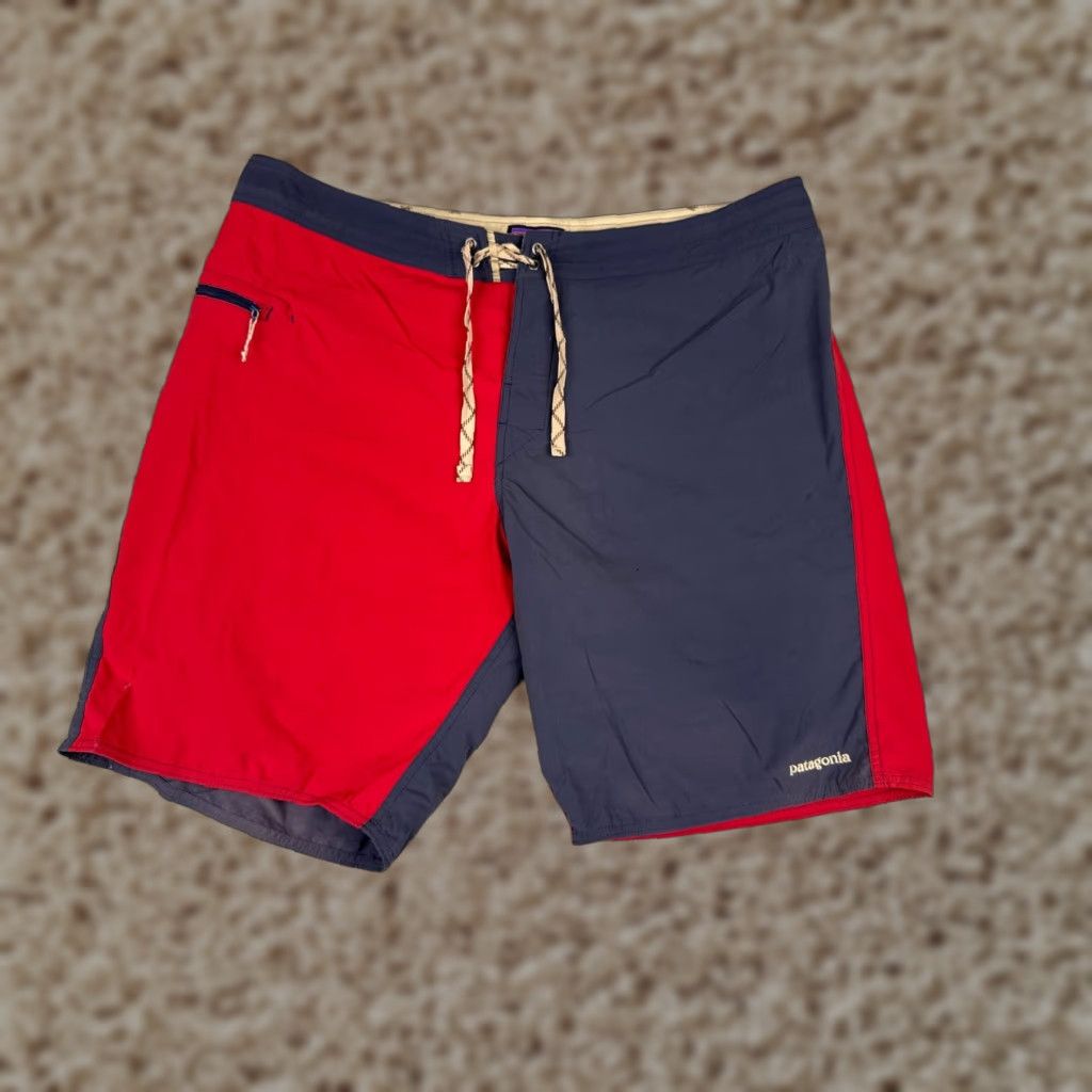 Patagonia VINTAGE Patagonia Board Shorts Mens 40 Blue Red Wavefarer Nylon Surf Beach Beachwear Swim Trunks 100% Nylon Surfing Mens Size US 40 / EU 56 - 1 Thumbnail