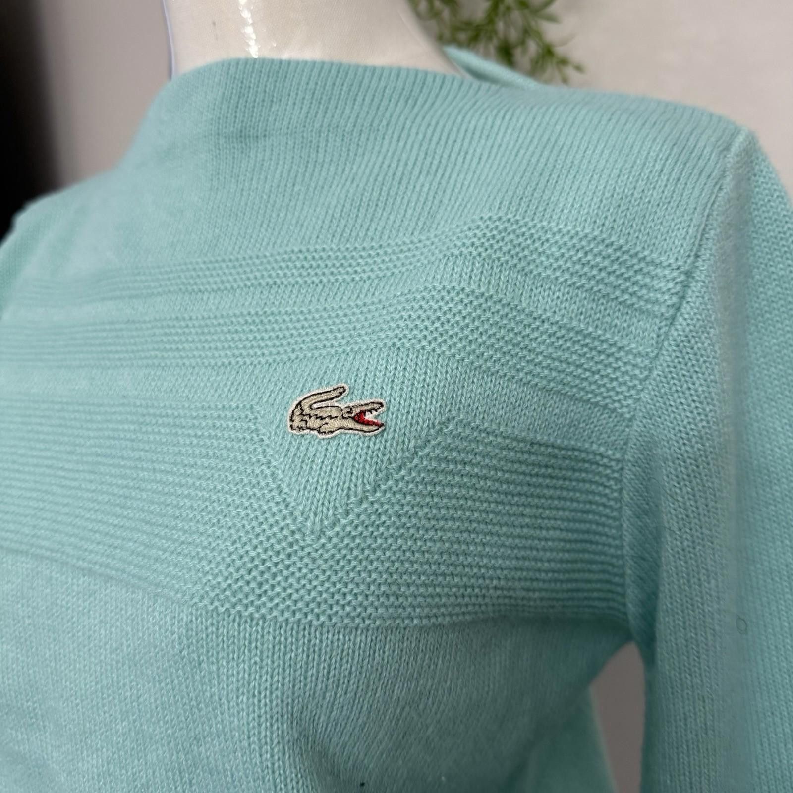 Lacoste Vintage 1970s Haymaker Lacoste Acrylic Pullover Sweater Size M / US 6-8 / IT 42-44 - 4 Thumbnail