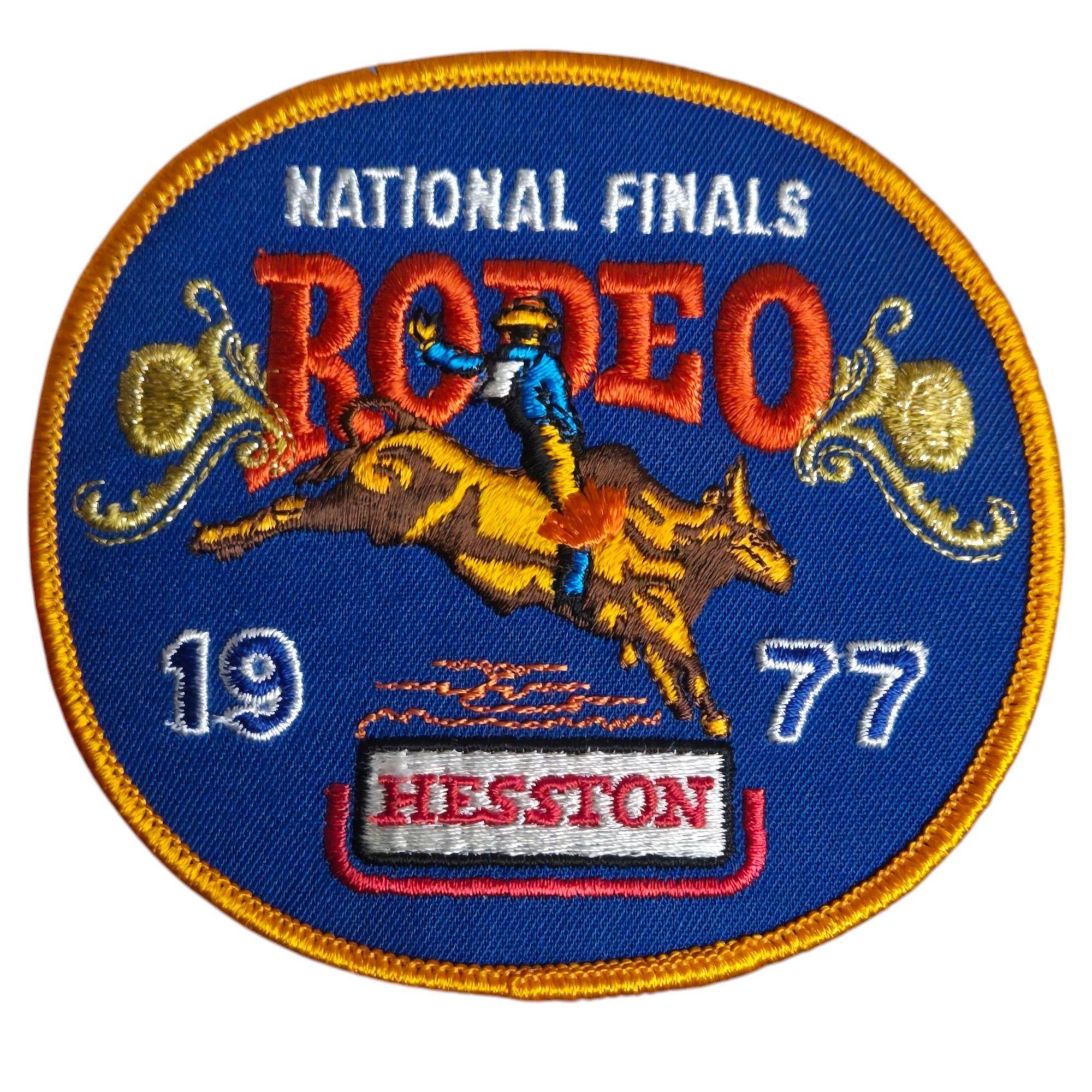 Other Vintage NFR Rodeo Patch National Finals 1977 Bull Rider Hess Size ONE SIZE - 5 Thumbnail