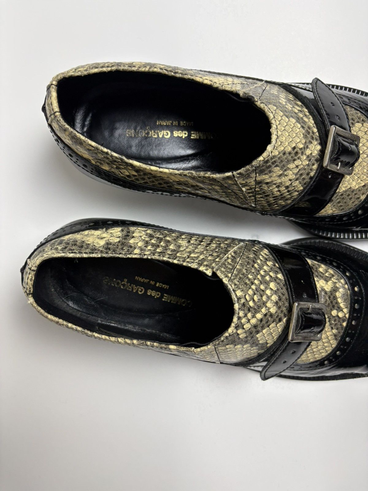 Comme des Garcons Comme des Garçons FW09 patent leather python shoes Size US 8.5 / IT 38.5 - 7 Thumbnail