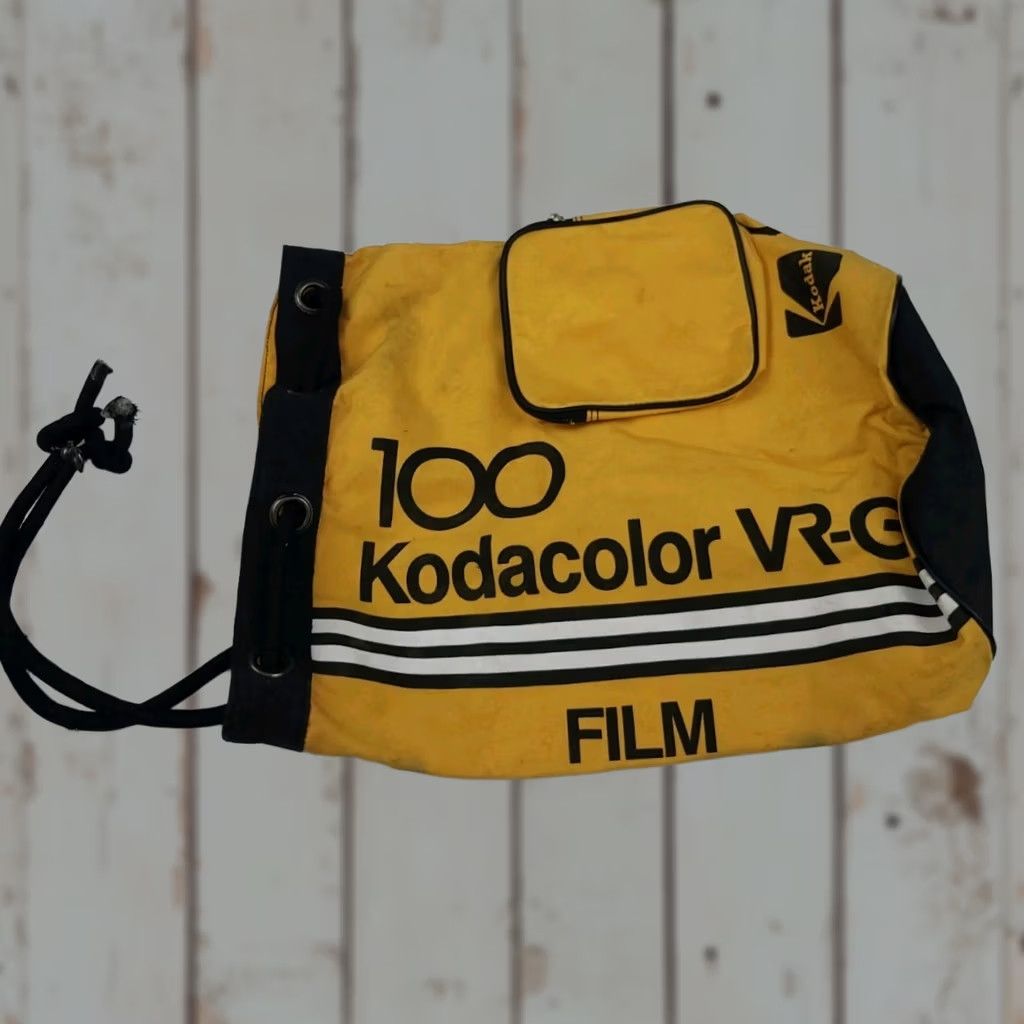 Kodak Vintage Kodak Bag VRG 100 Film Travel Cinch Rare USA 80s 90s Vtg Used Marks Size ONE SIZE - 1 Thumbnail
