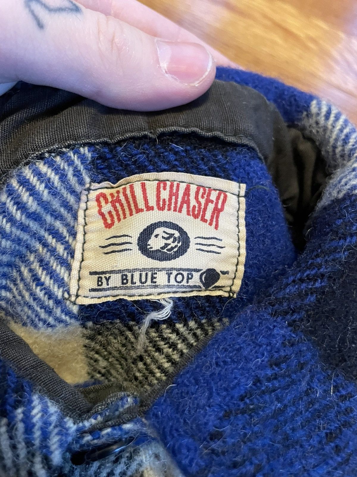 Vintage × Woolrich Woolen Mills 50s True Vintage Chill Chaser Blue Button Up Flannel Size US L / EU 52-54 / 3 - 3 Thumbnail
