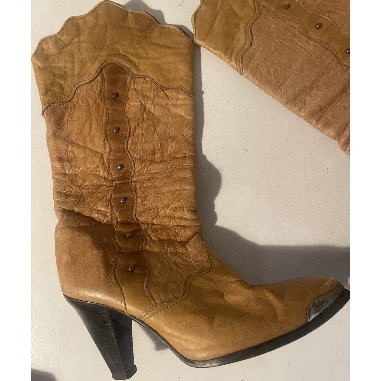 Other Vintage 70's Zodiac Cowgirl Boots Women's Size 6.5 Hippie Wo Size US 6.5 / IT 36.5 - 2 Thumbnail