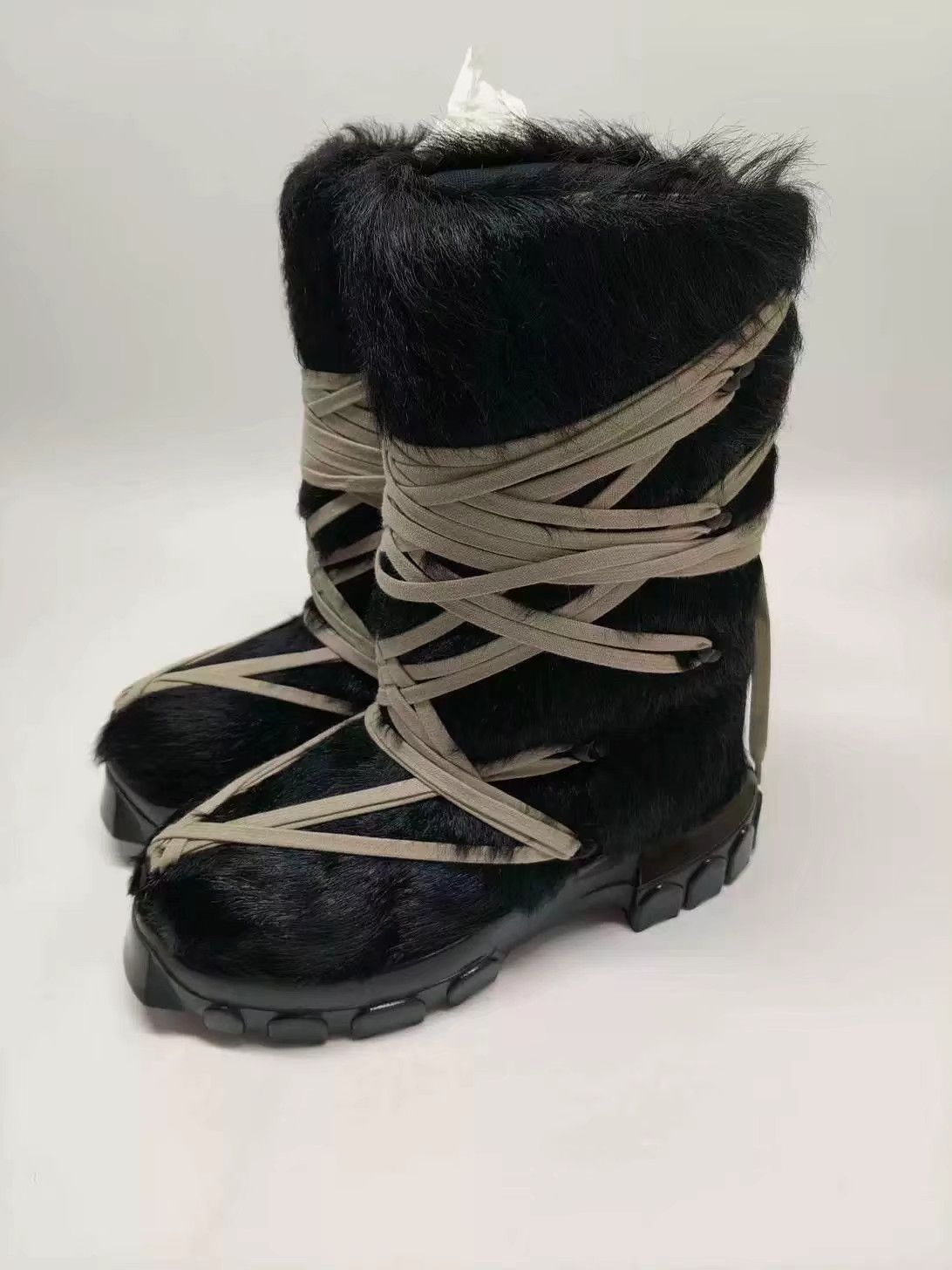 Rick Owens Rick Owens Lunar Boots Crazy Lace Ponyskin Size US 8 / EU 41 - 1 Thumbnail