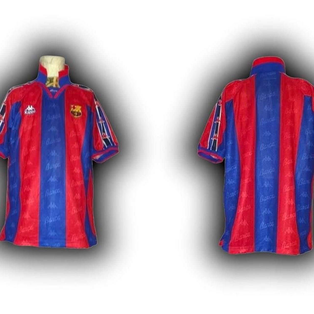 Kappa Fc Barcelona 1995 1996 1997 Home Shirt Jersey fcb barca Size US XL / EU 56 / 4 - 3 Thumbnail