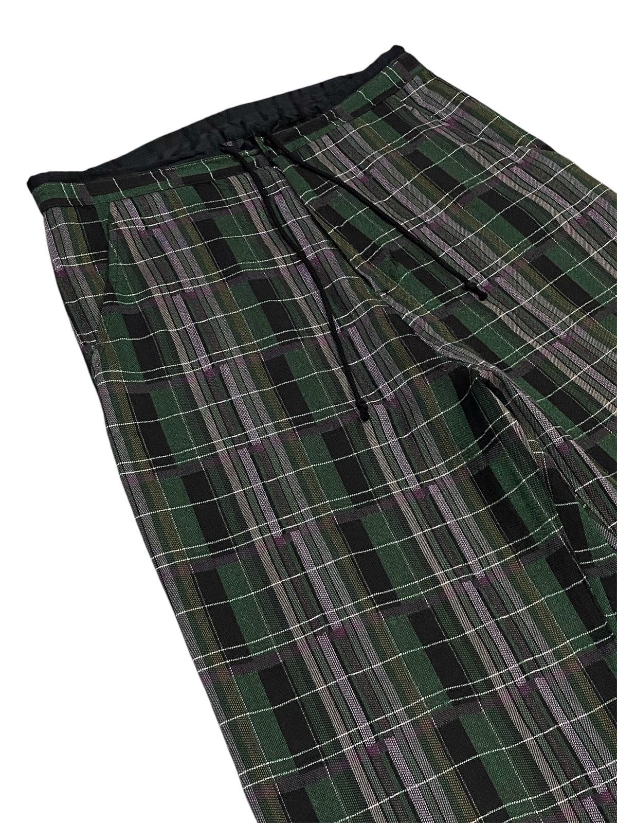 Y's Y’s Yohji Yamamoto Tartan Check Wide-Leg Trousers Size US 31 - 7 Thumbnail