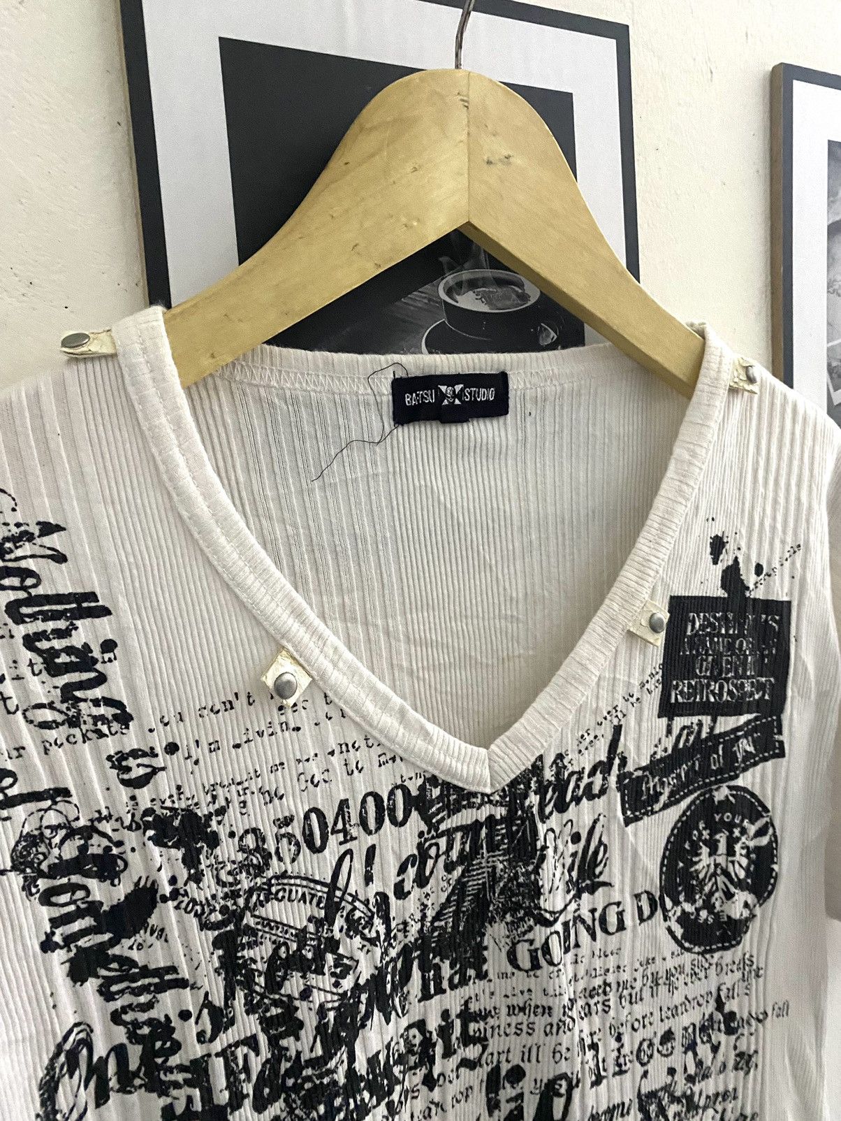 Hysteric Glamour Y2k Batsu studio 2 layer grunge poem tee Size US M / EU 48-50 / 2 - 5 Thumbnail