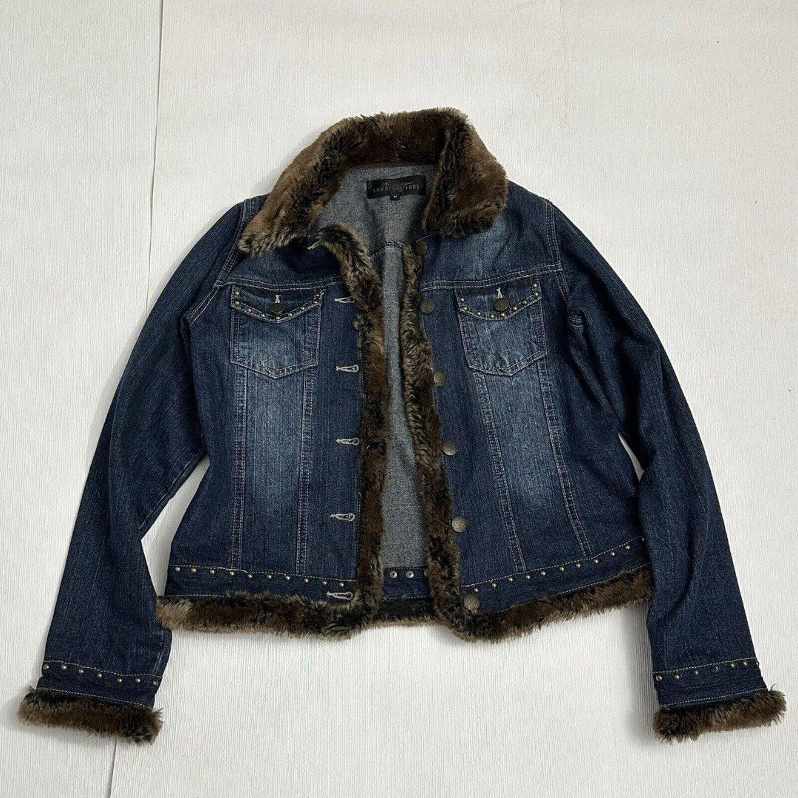 Young Fabulous & Broke Fabulous Furs Denim Blue Jean Jacket Medium Button Coat Size M / US 6-8 / IT 42-44 - 1 Thumbnail