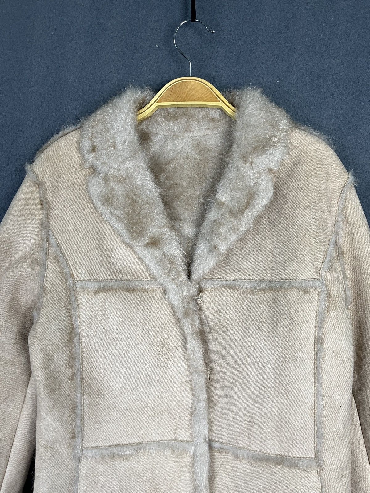 If Six Was Nine × Japanese Brand × Vintage Style Style Patchwork Faux Suede Fur Coat Size XS / US 0-2 / IT 36-38 - 3 Thumbnail