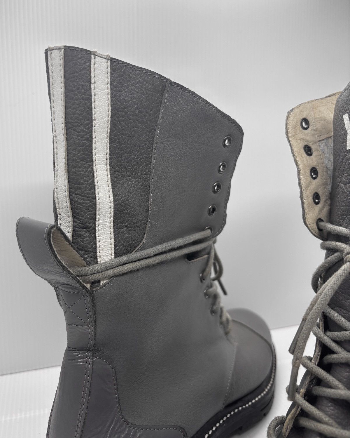 Y-3 Aw2012 Three Striped Combat Boots Size US 7.5 / EU 40-41 - 13 Thumbnail