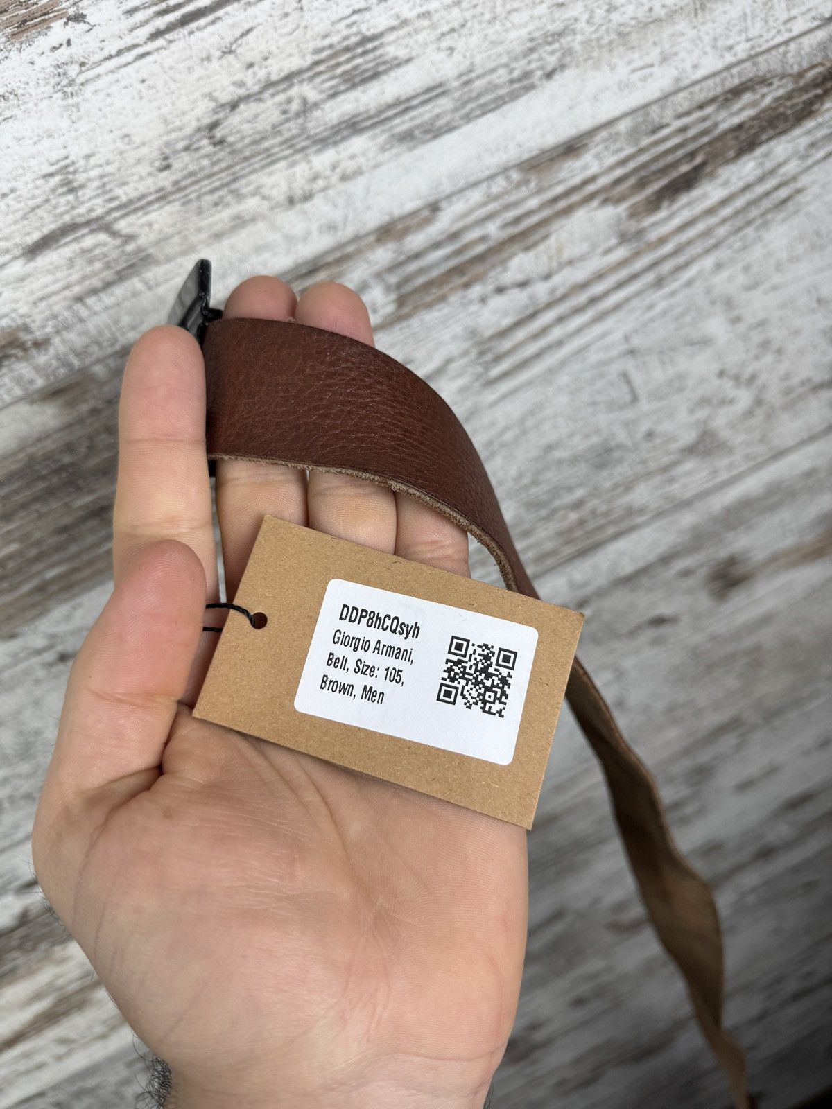 Giorgio Armani Mens Vintage Giorgio Armani belt brown 105cm rare Size ONE SIZE - 17 Thumbnail