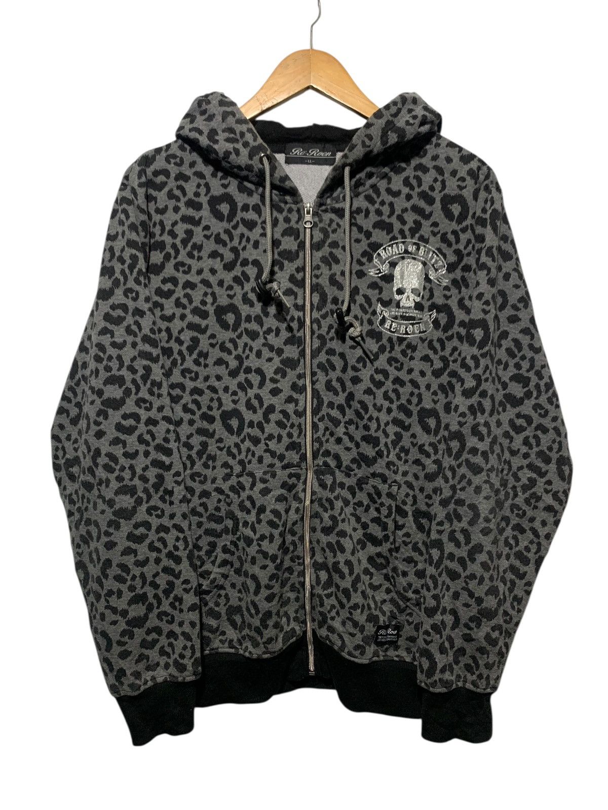 Japanese Brand × Roen Roen “Skull Leopard Logo” Hoodie | Grailed