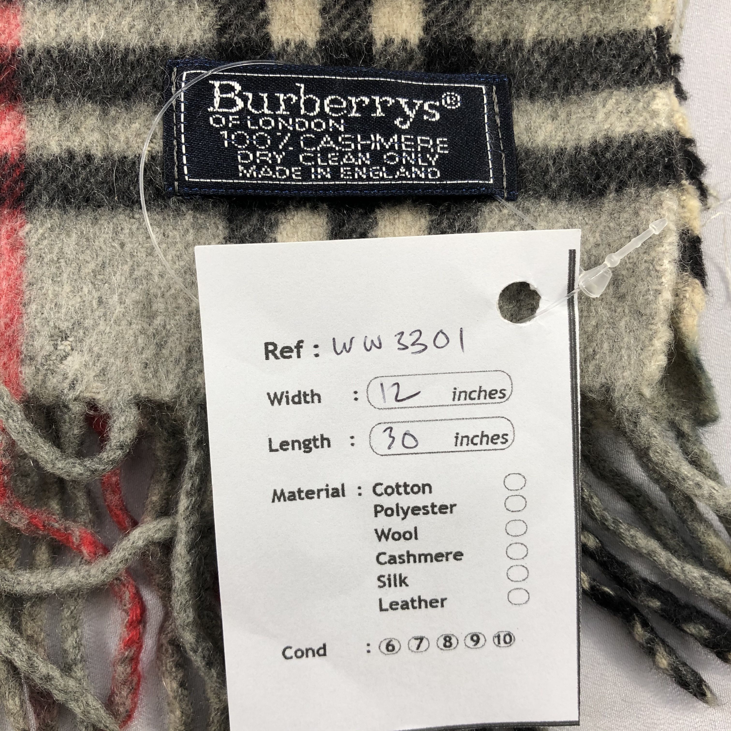 Burberry Vintage Burberry Scarf - WW3301 Size ONE SIZE - 11 Thumbnail