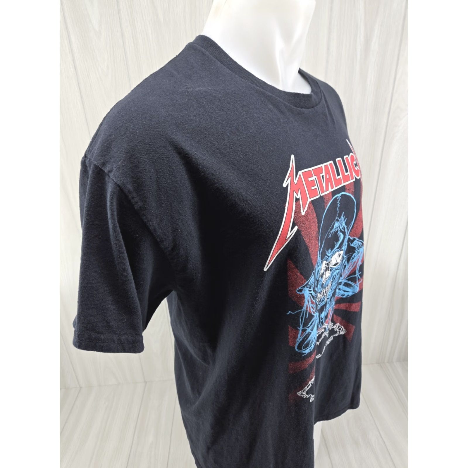 Vintage Metallica Shirt Mens XL Black Short Sleeve Crew Neck Logo Skull Music Band T-Shirt Men Size US XL / EU 56 / 4 - 7 Thumbnail