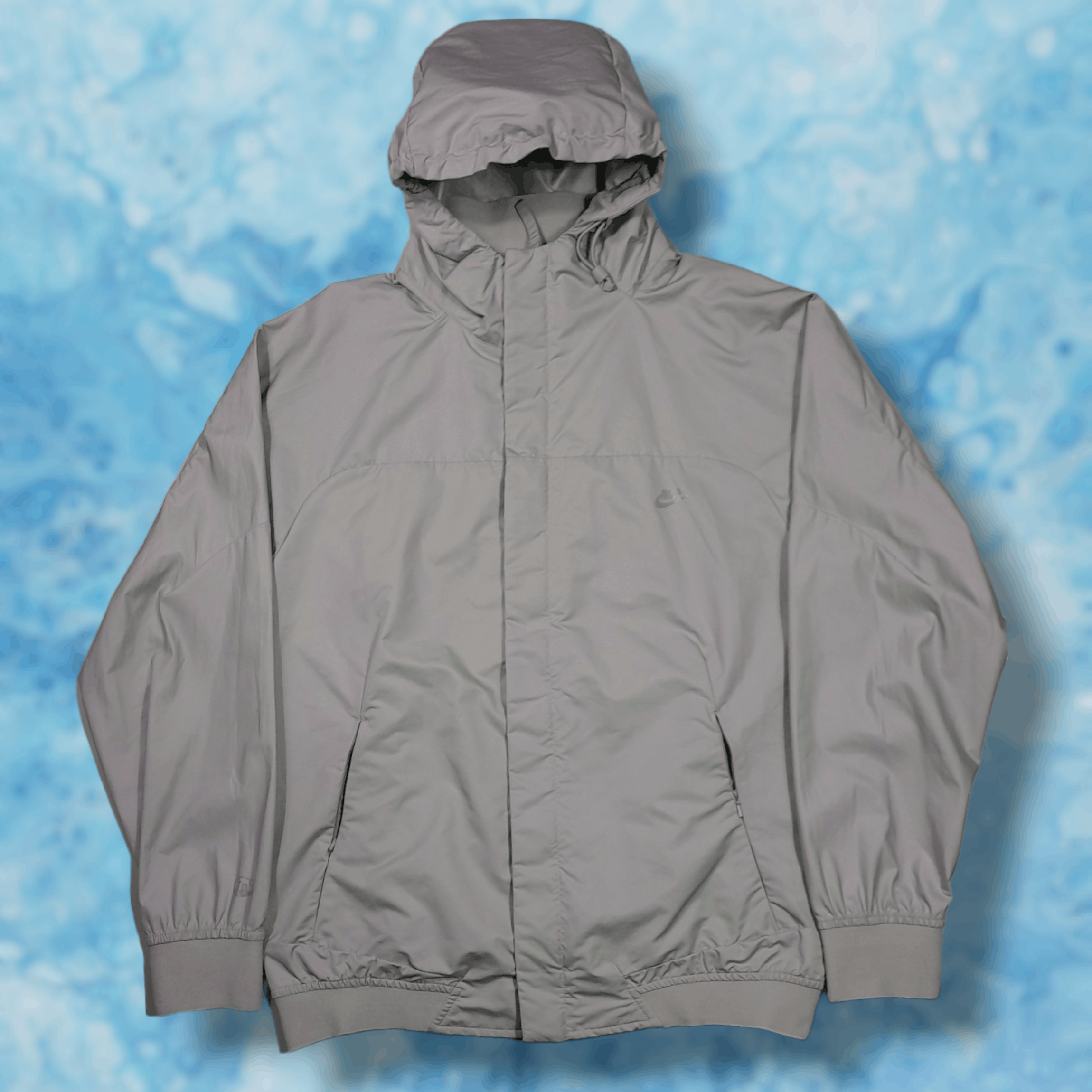 image of Goretex x Nike Acg Vintage Nike Tn Nylon Jacket Sweatshirt Windbreaker in Grey, Men's (Size Small)