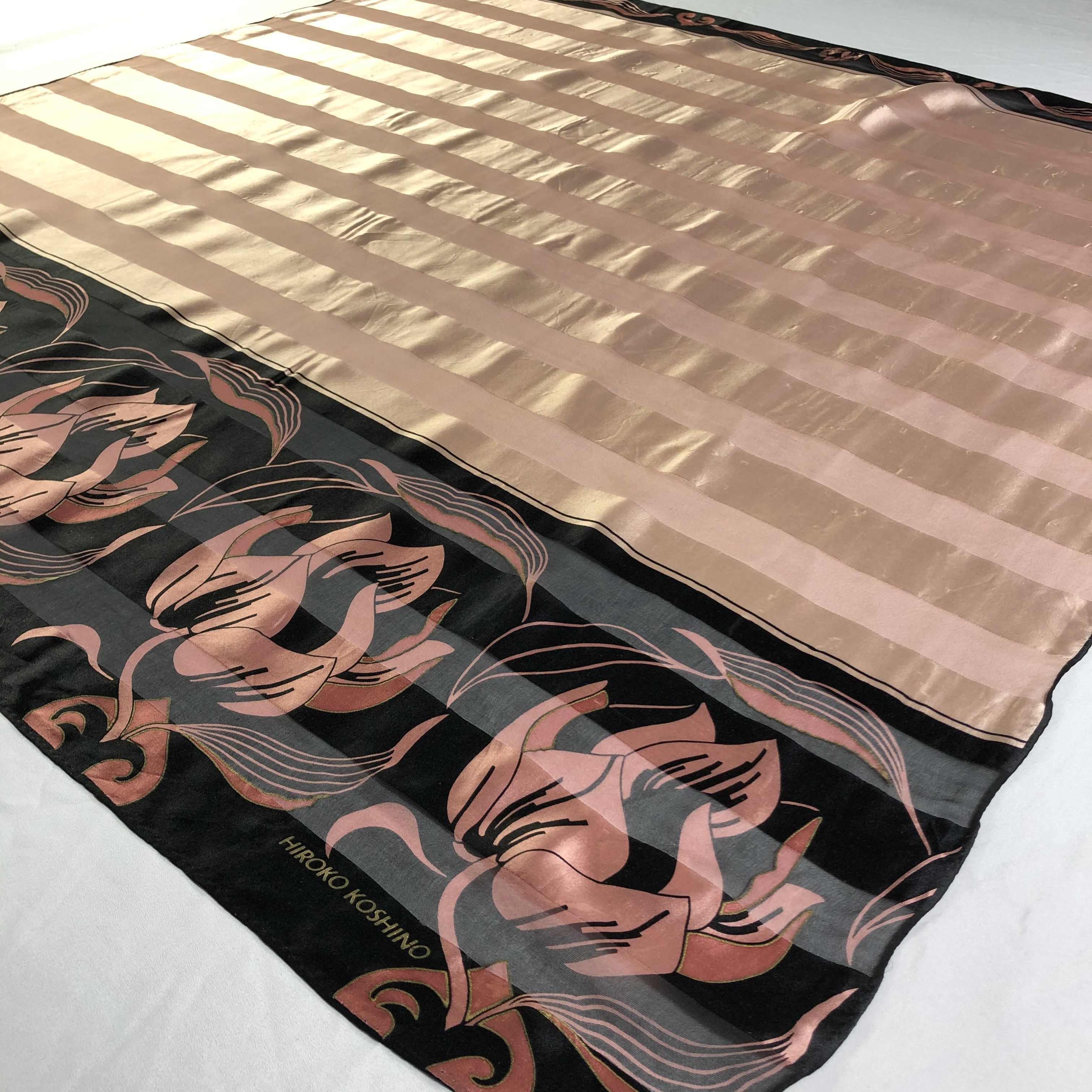 Hiroko Koshino Homme × Vintage Vintage Hiroko Koshino Silk Scarf Size ONE SIZE - 4 Thumbnail