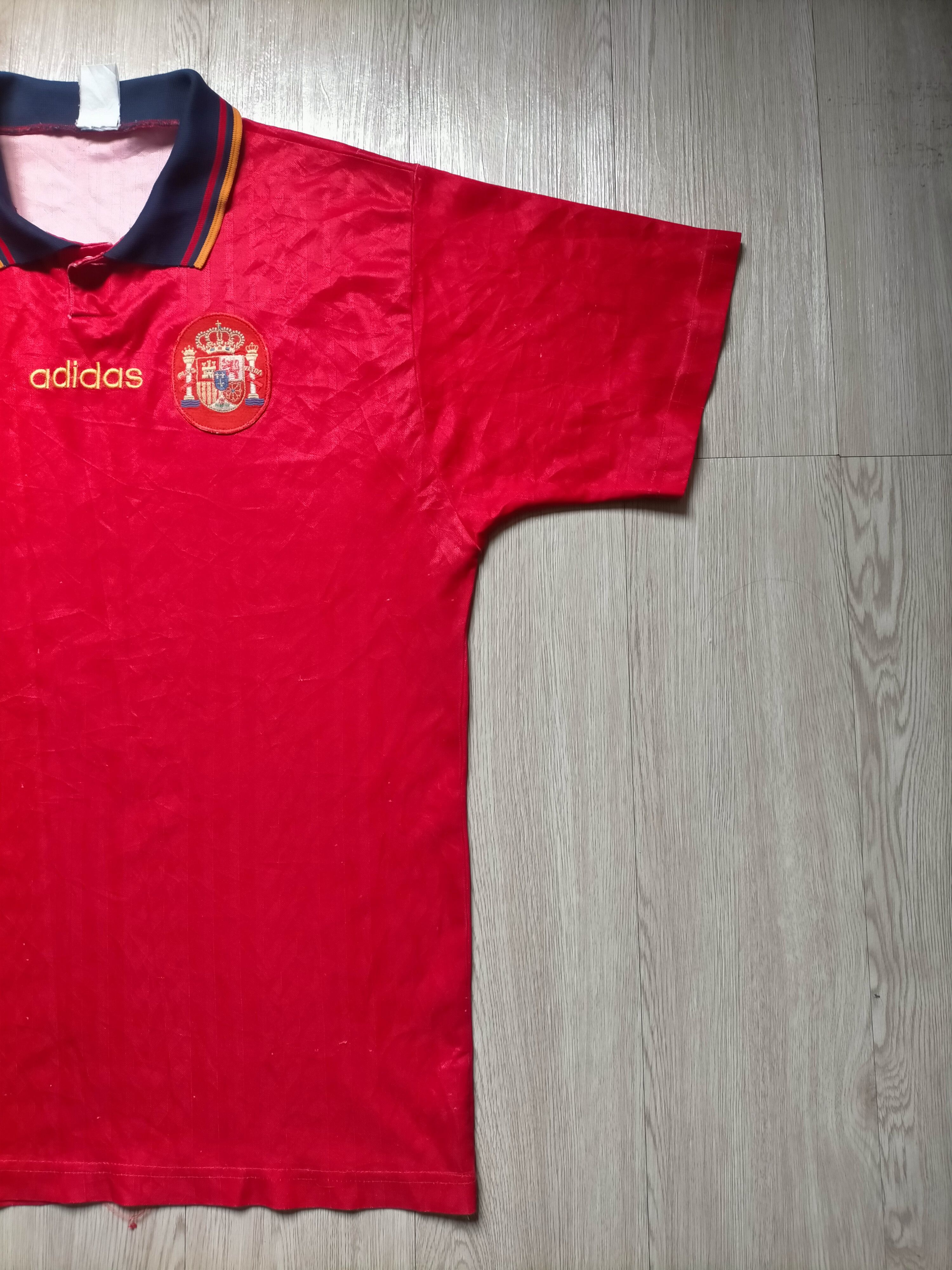 Adidas Vintage 1994 adidas Spain World cup Jerseys Size US L / EU 52-54 / 3 - 7 Thumbnail