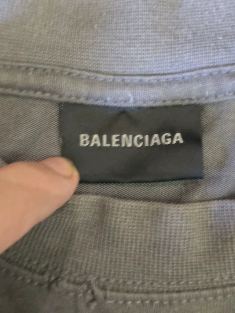 Balenciaga Balenciaga Smoky Grey Cola Wave Short Sleeve T-shirt Size US M / EU 48-50 / 2 - 3 Thumbnail