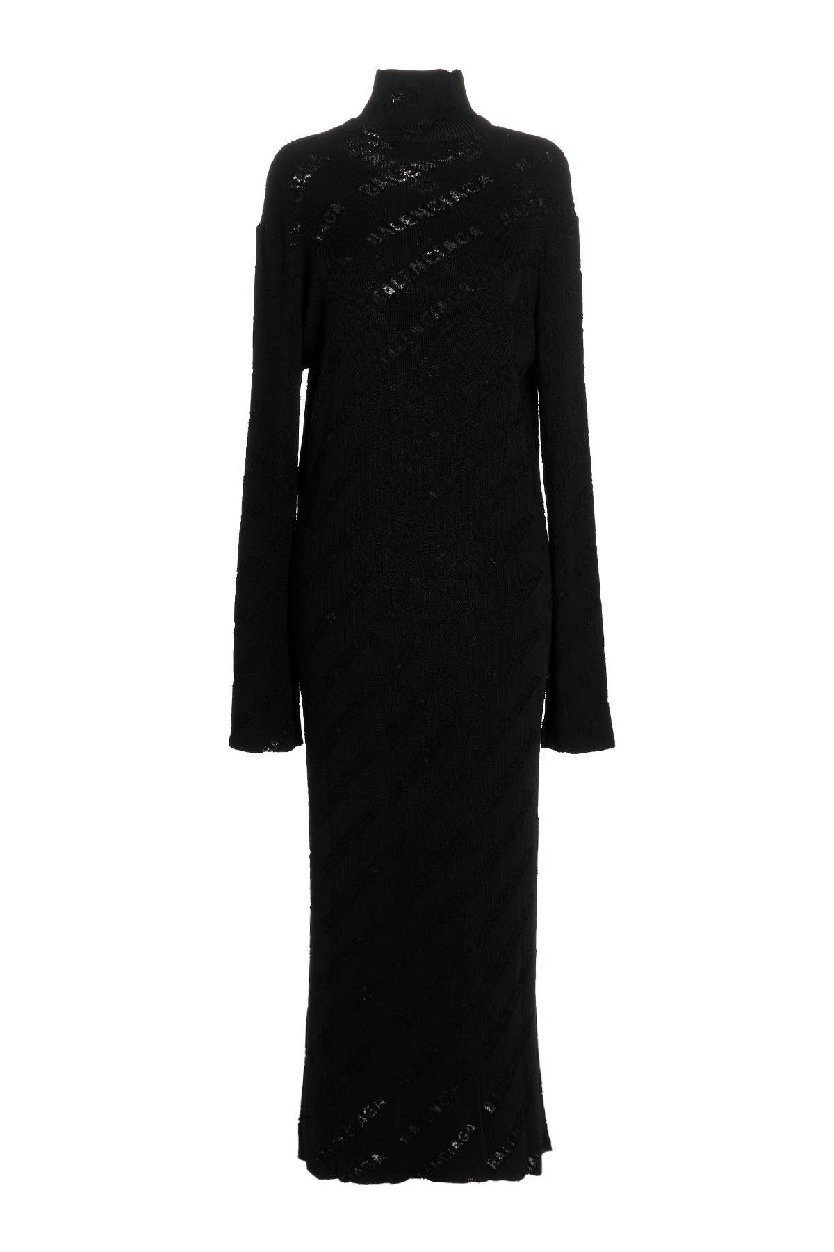 Balenciaga o1bcso1str0525 Destroyed Dress in Black Size L / US 10 / IT 46 - 2 Thumbnail