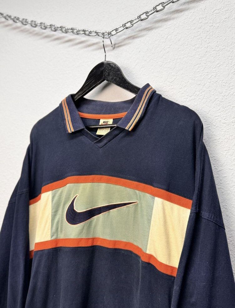 Nike × Vintage Nike Rugby Vintage Sweatshirt Polo Y2K Size US L / EU 52-54 / 3 - 4 Thumbnail