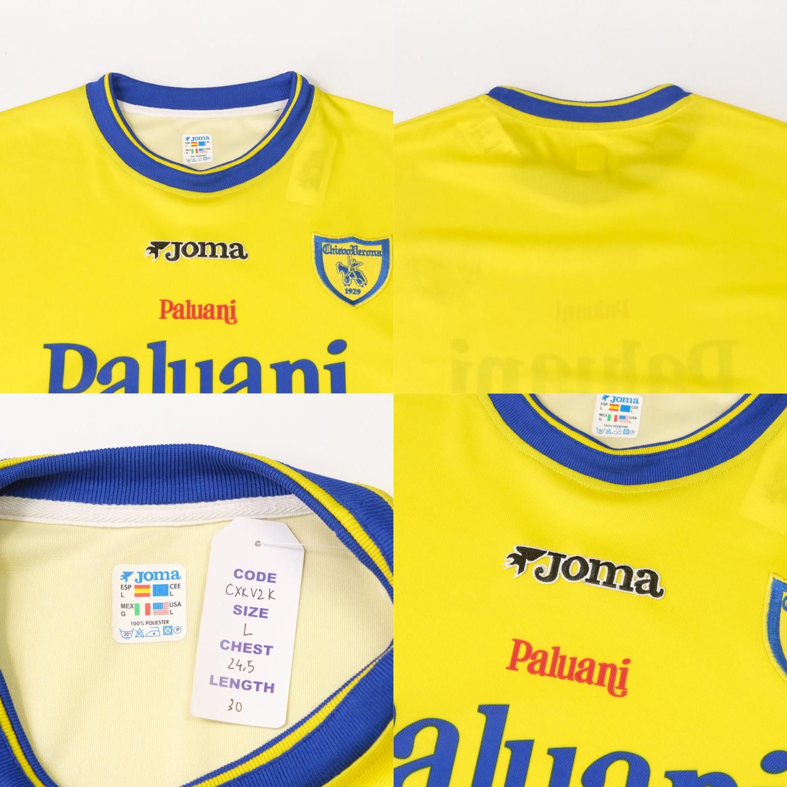 Joma 2002/03 Chievo Verona Home Shirt Joma (L) Size US L / EU 52-54 / 3 - 4 Thumbnail