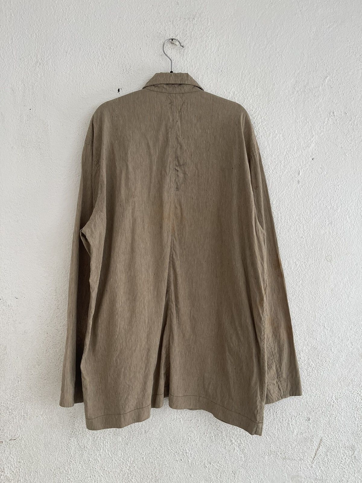 Issey Miyake Issey Miyake White Label Linen Button Shirt Two Pocket Size US L / EU 52-54 / 3 - 2 Thumbnail