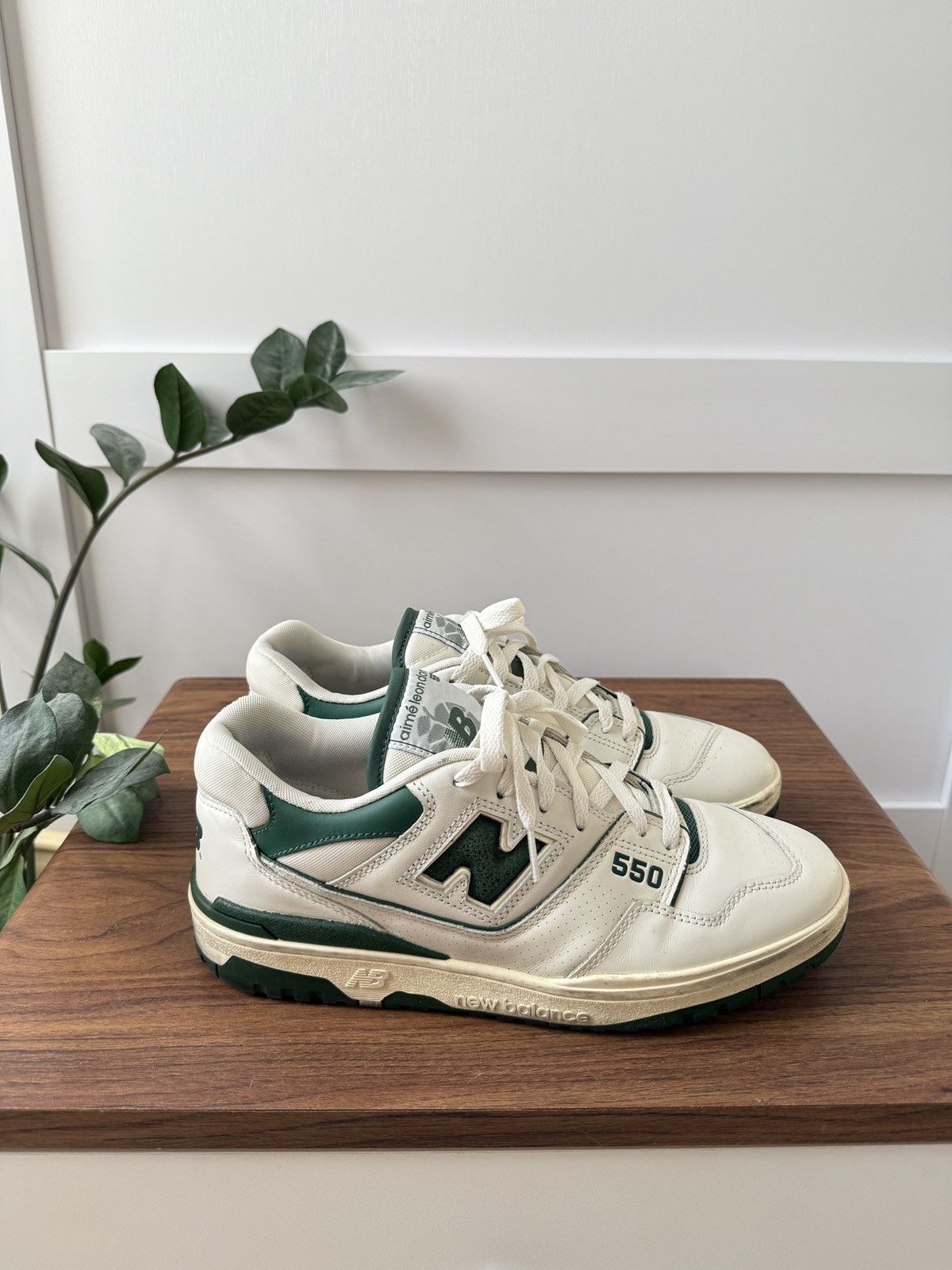 Aime Leon Dore × New Balance White/Green ALD 550s Size US 9.5 / EU 42-43 - 5 Thumbnail