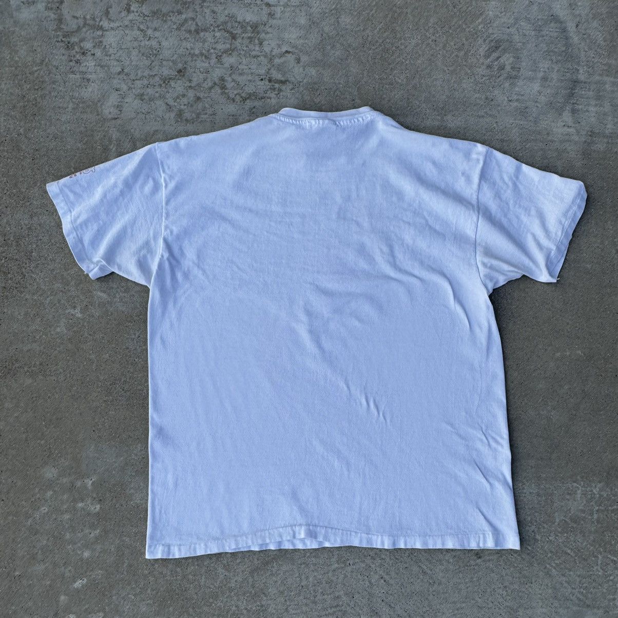 Apple × Stussy × Vintage Vintage 90s White Terminator Humor Single Stitch Tee XL Size US XL / EU 56 / 4 - 11 Thumbnail
