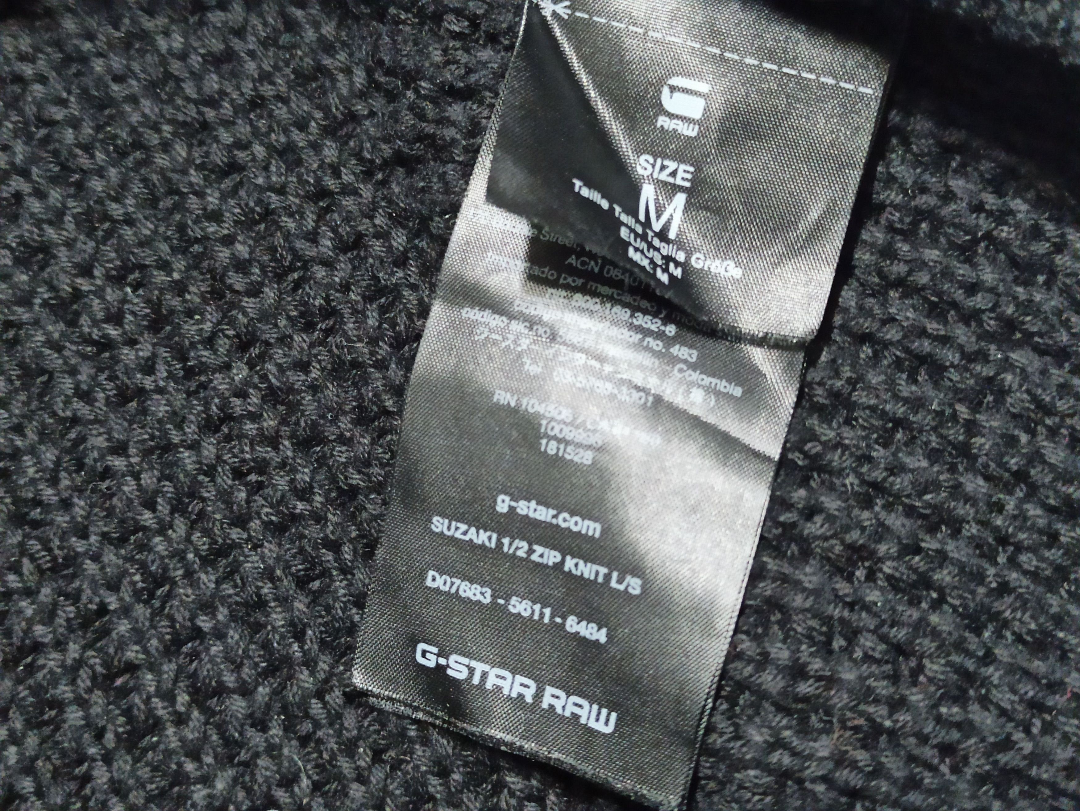 G-Star G-Star Raw Textured Stand Collar Sweater Size US M / EU 48-50 / 2 - 4 Thumbnail