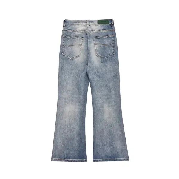Japanese Brand Mari Washed distressed men's loose casual flared jeans Size US 34 / EU 50 - 8 Thumbnail