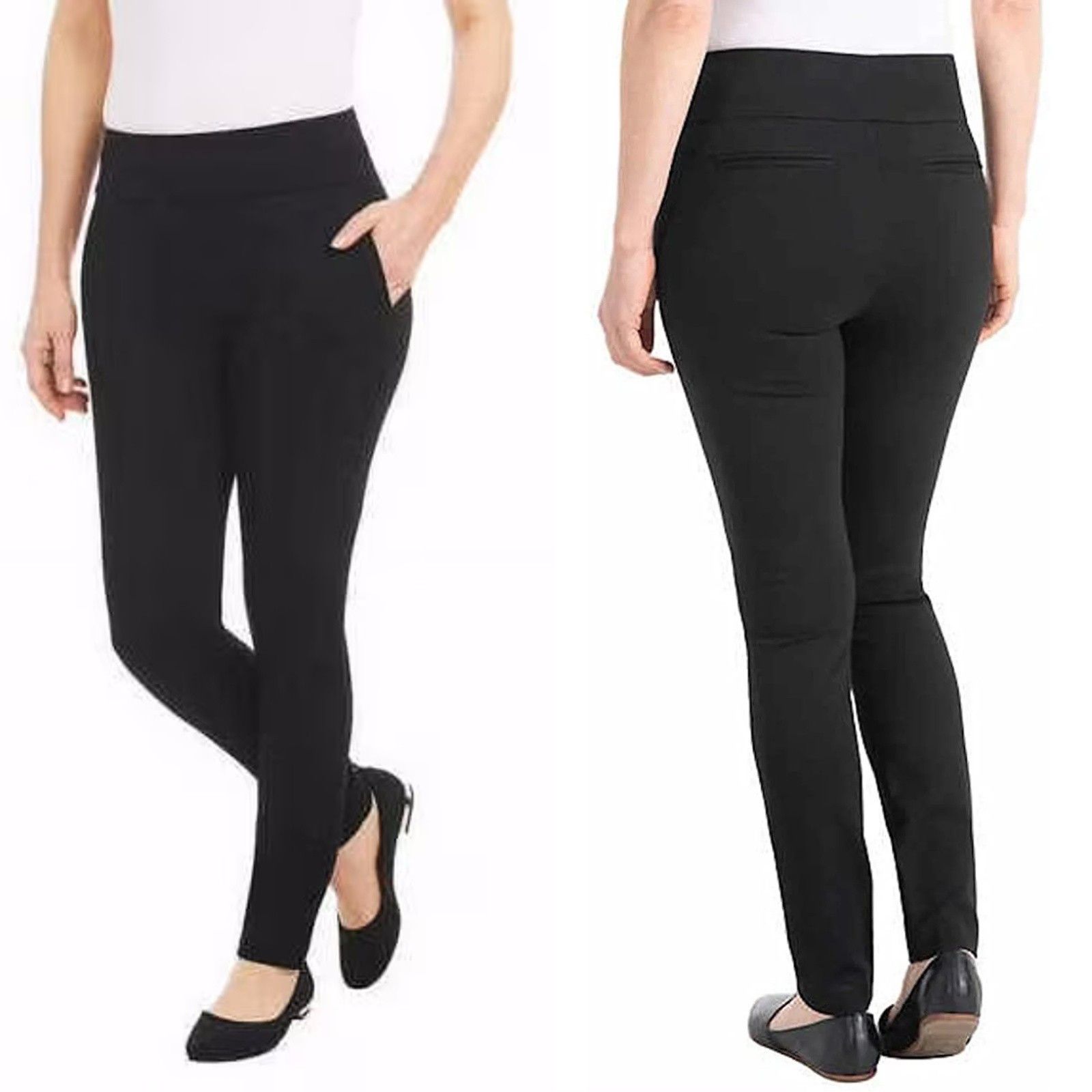 Other NWT New Dalia Black Lightweight Pull-On Pants Size XXL Size 42" / US 20 - 1 Thumbnail