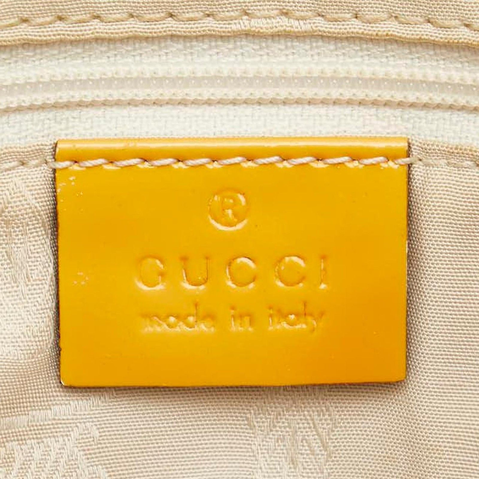 Gucci Gucci - Tote Handbag GG Monogram Beige Leather Brown Charms Size ONE SIZE - 9 Thumbnail