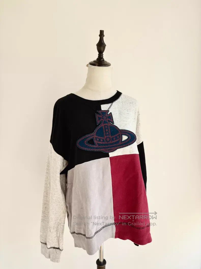 Vivienne Westwood Vivienne Westwood Color-Blocked Saturn Logo Hoodie Size ONE SIZE - 2 Thumbnail