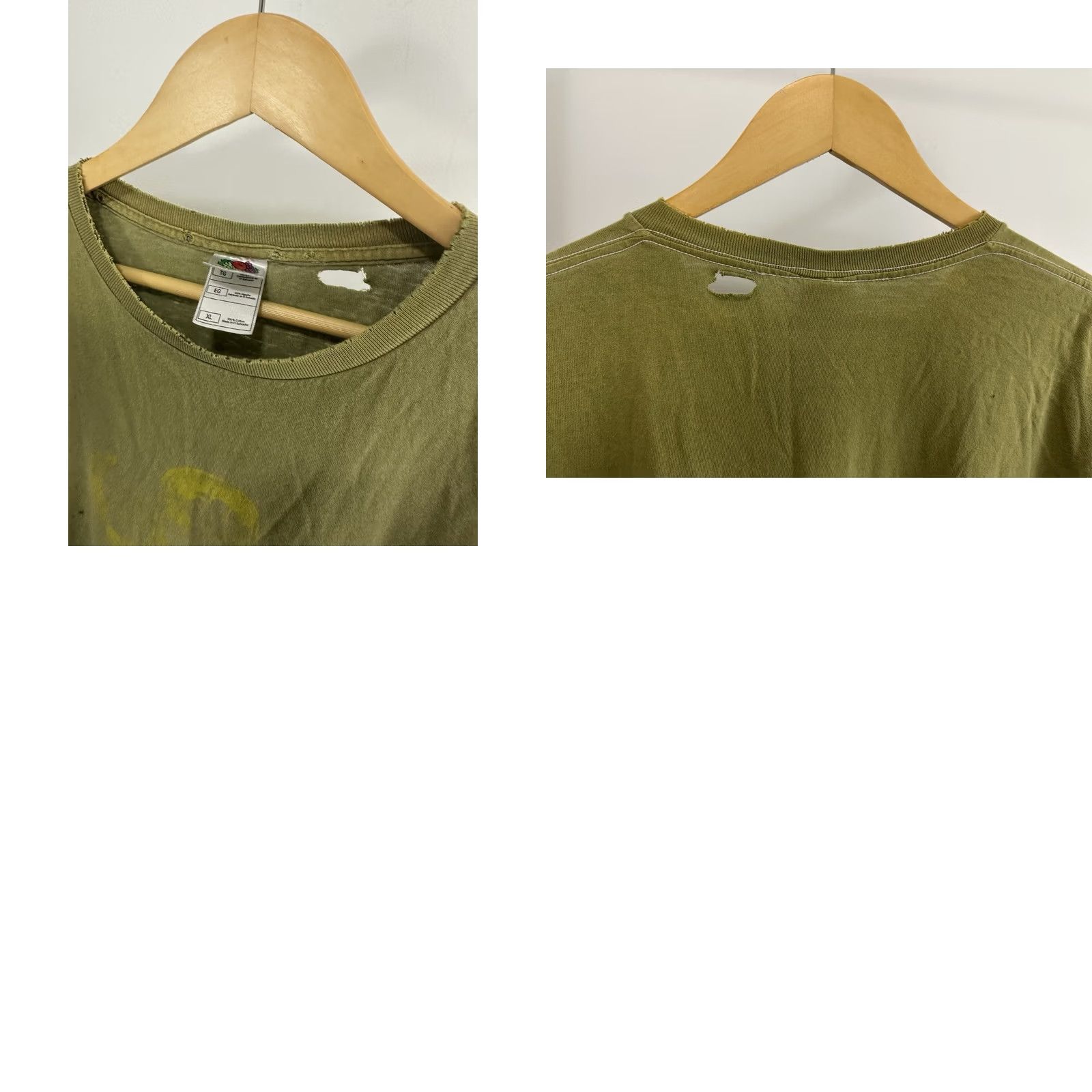 Fruit Of The Loom VTG Green Day American Idiot Myspace Era Worn Thrashed T-Shirt Size XL Shirt Mens Green Punk Rock TS XL Distressed Thrashed Emo 90s Size US XL / EU 56 / 4 - 8 Thumbnail